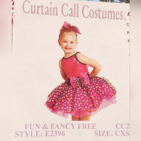 Curtain Call Adorable Dance Dress NEW with garment bag! CS (more sizes avail!) - Picture 2 of 8